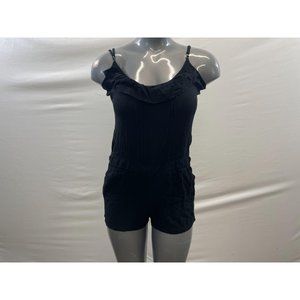 SWS Women's Black Spaghetti Strapped Romper